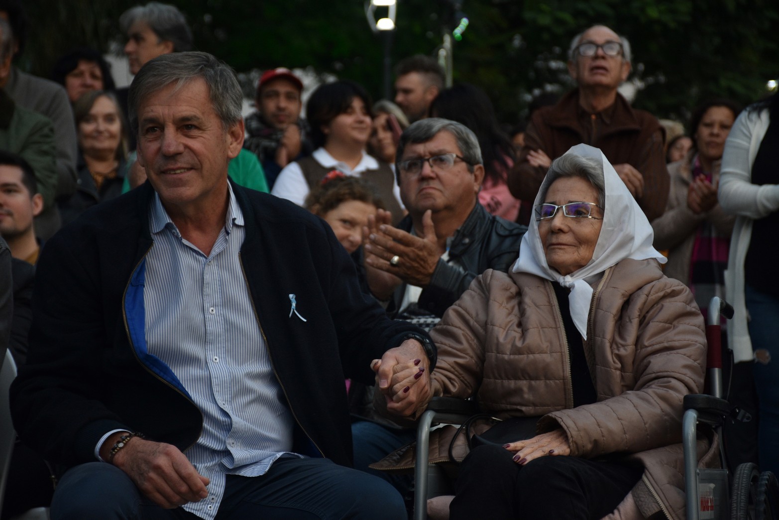 Acto de inauguración de la remozada Plaza del Soldado Argentino.
Foto: Manuel Fabatía