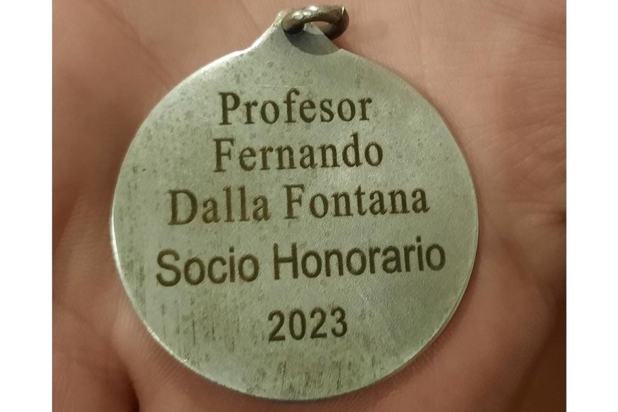 Fernando Dalla Fontana es socio honorario del Santa Fe Lawn Tenis