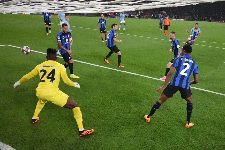 El momento del gol de Rodri. Crédito: Matthew Childs / Reuters
