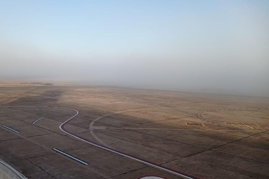 La imagen es ilustrativa y muestra el fenómeno que reduce la visibilidad en la pista de Sauce Viejo.