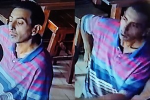 El malviviente quedó registrado por una cámara de seguridad. Crédito: El Litoral.