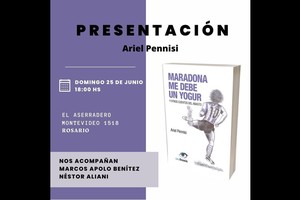 Ariel Gustavo Pennisi (1982) nacido y criado en el barrio del abasto de la ciudad de Rosario; acaba de publicar con la editorial porteña, Azul Francia su primer libro de cuentos titulado “Maradona me debe un yogurt y otros cuentos del abasto”. Foto: Gentileza
