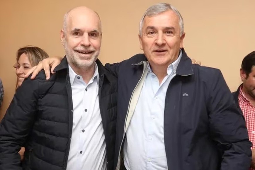 El jefe de Gobierno porteño junto al gobernador de Jujuy.