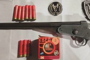 Algunas de las armas incautadas por el personal policial.