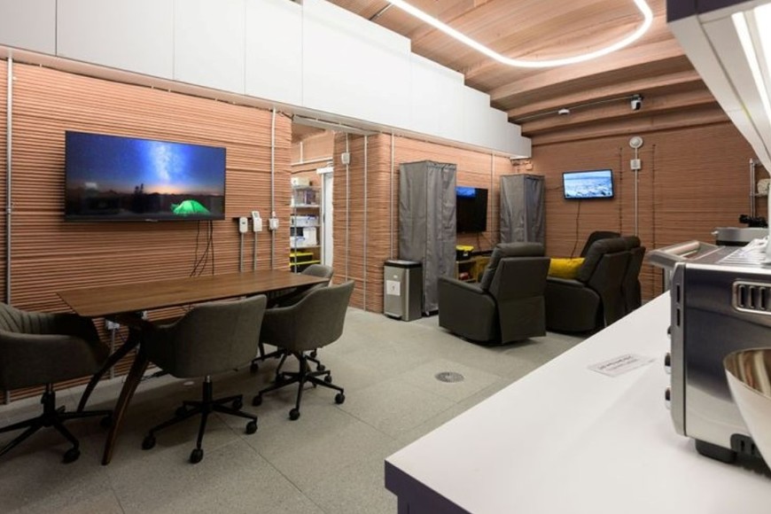 Lugares de esparcimiento y cocina.