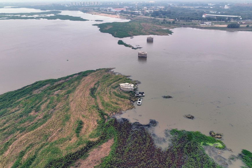 Embalsado Laguna Setubal 26-06-2023 . Crédito: Fernando Nicola