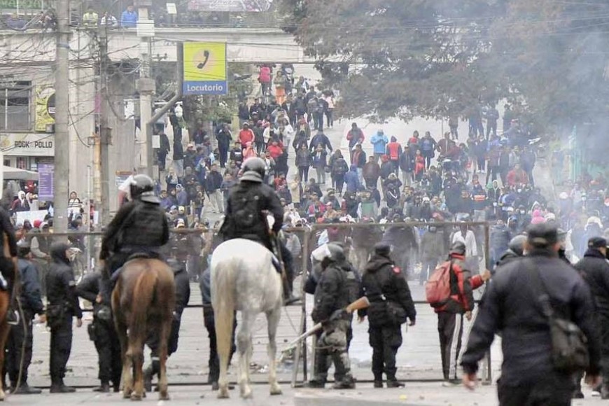 Protestas en las calles de Jujuy.