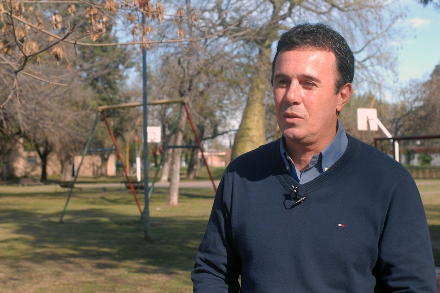 Ignacio Martínez Kerz - candidato en el barrio. Crédito: Mauricio Garín