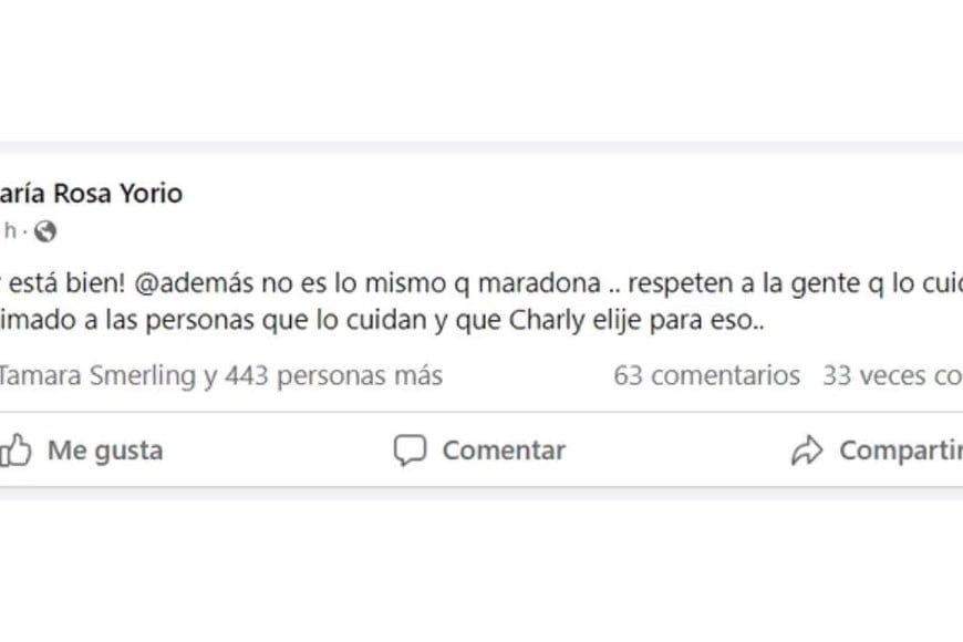 La desmentida de María Rosa Yorio