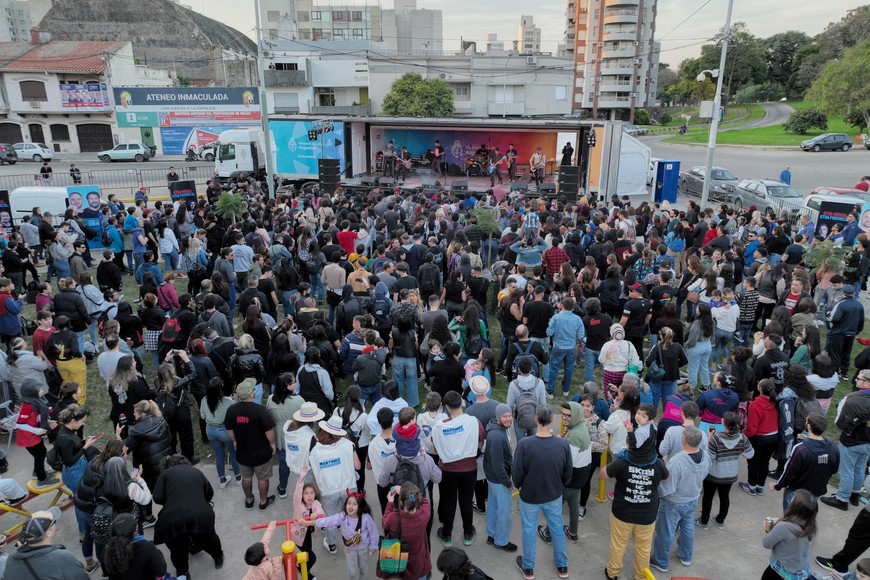 El Camión Cultural en el Parque del Sur. Crédito: Fernando Nicola
