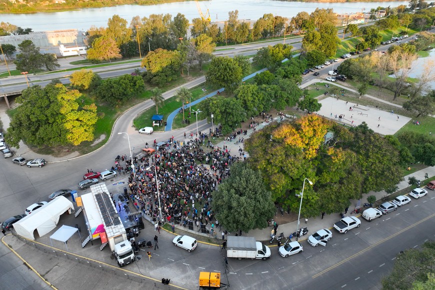 El Camión Cultural en el Parque del Sur. Crédito: Fernando Nicola