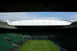 Todo listo para el comienzo de Wimbledon. Crédito: Toby Melville / Reuters