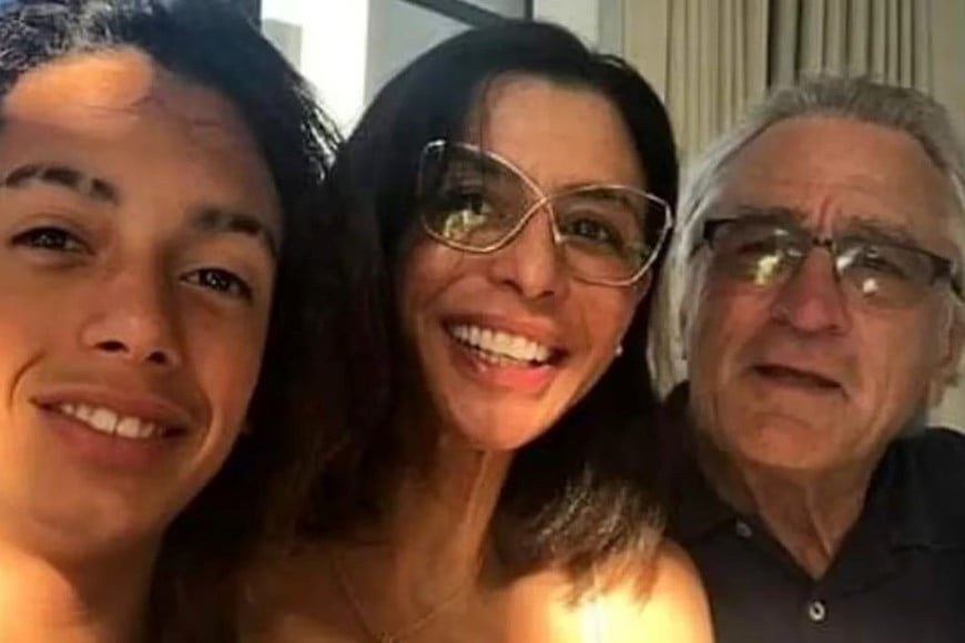 Robert De Niro, junto a su hija Drena y su nieto Leandro