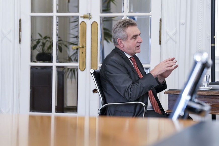 "Lo que quiero dejar en claro es que esta situación va a cambiar en los próximos meses, no dentro de 10 años. El 2024 va a ser un buen año con crecimiento". Crédito: Jefatura de Gabinete