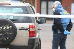 El vehículo que el delincuente pretendía robar.