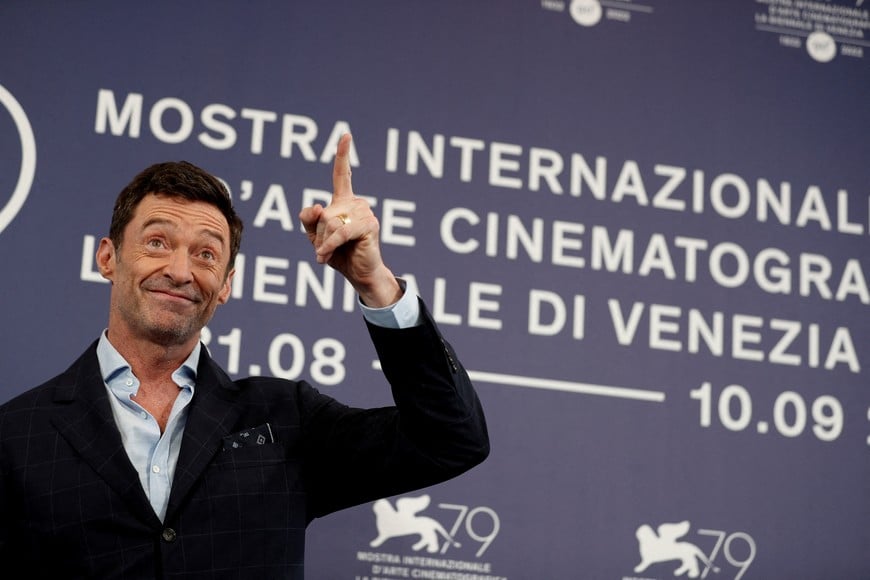 79th Venice Film Festival - Photocall for the film 'The Son' in competition - Venice, Italy, September 7, 2022. Cast member Hugh Jackman attends. REUTERS/Guglielmo Mangiapane
