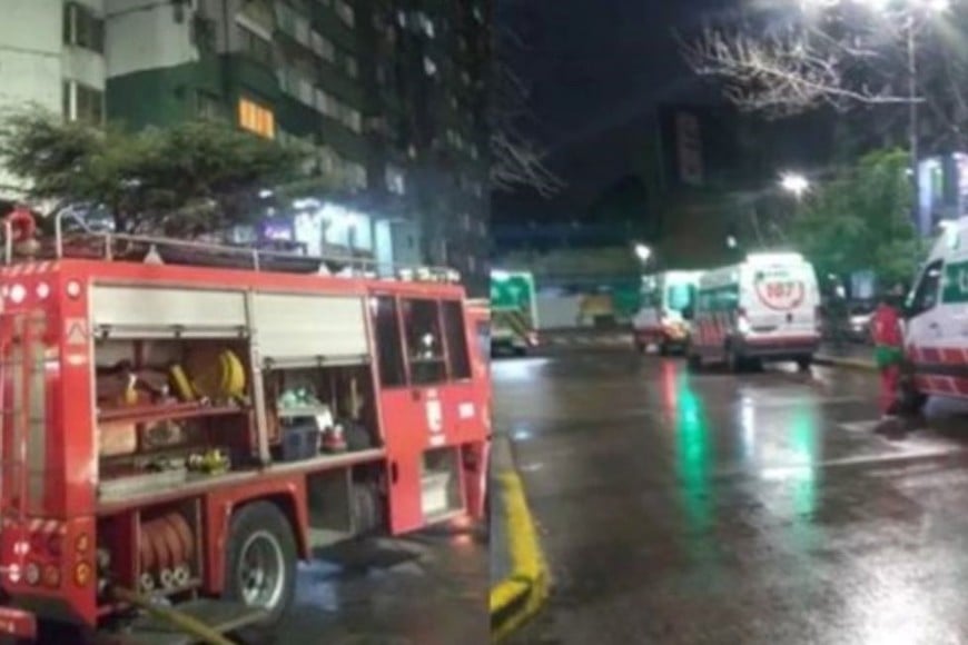Las llamas comenzaron en el cuarto piso