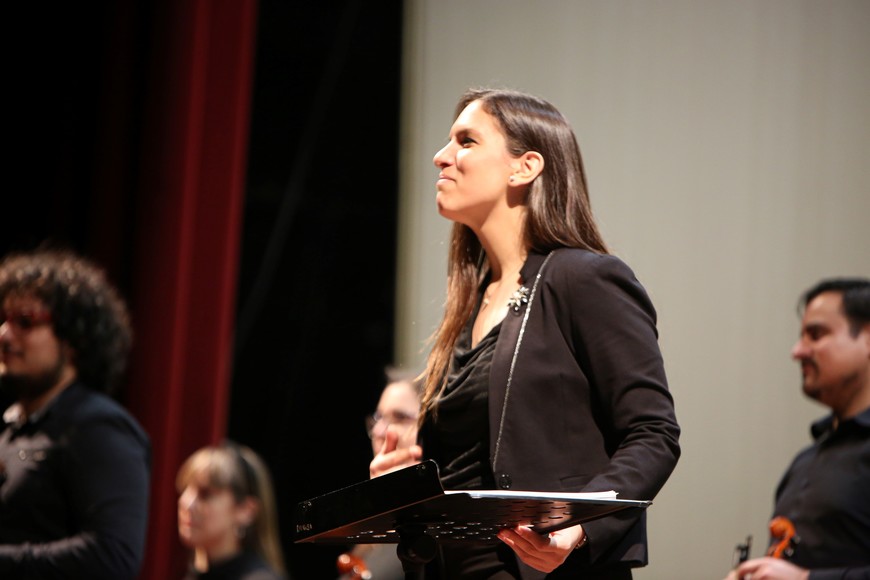 Danisa Alesandroni, directora de la Camerata Rosario.