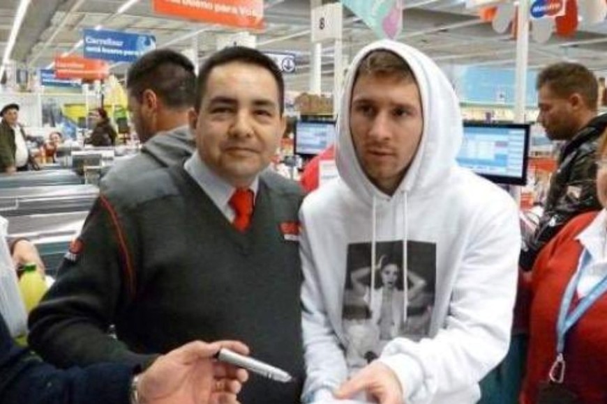 El particular antecedente de Messi en un supermercado de Gualeguaychú, Entre Ríos, en 2013.