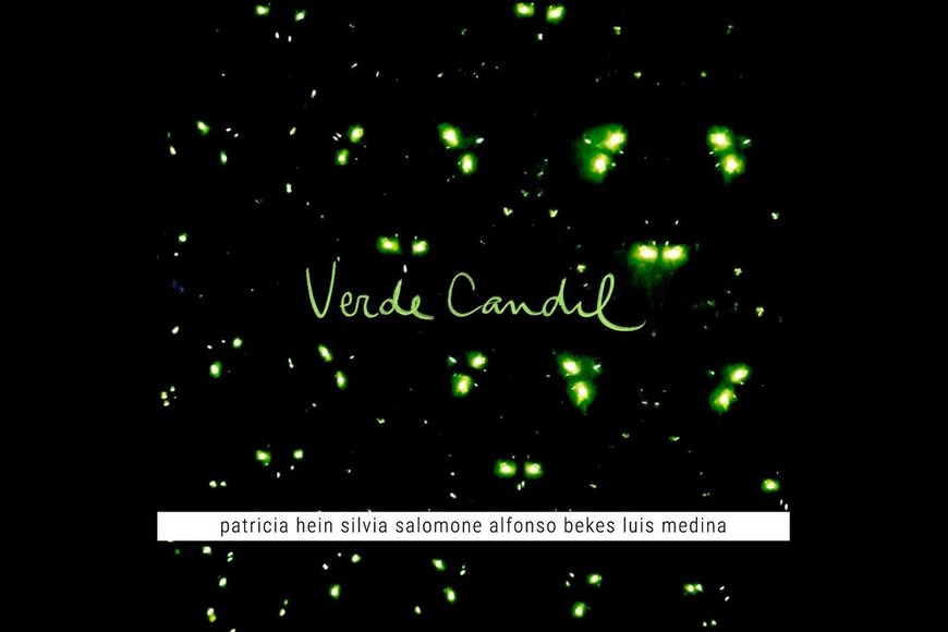 EP "Verde Candil", editado por Shagrada Medra, obra de los artistas Silvia Salomone (voz y percusión), Alfonso Bekes (guitarras de nylon y acero y voz), Luis Medina (guitarras de nylon, guitarrón, guitarra píccolo y voz) y Patricia Hein (violoncello y voz)