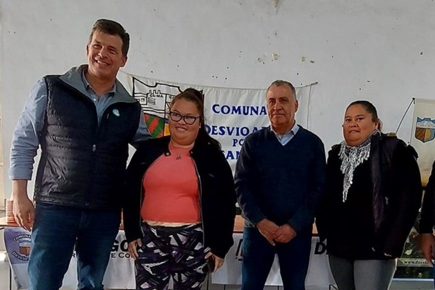 Julio Gómez junto a Leo Diana.