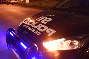 Personal policial investiga los hechos. Crédito: Pablo Aguirre.