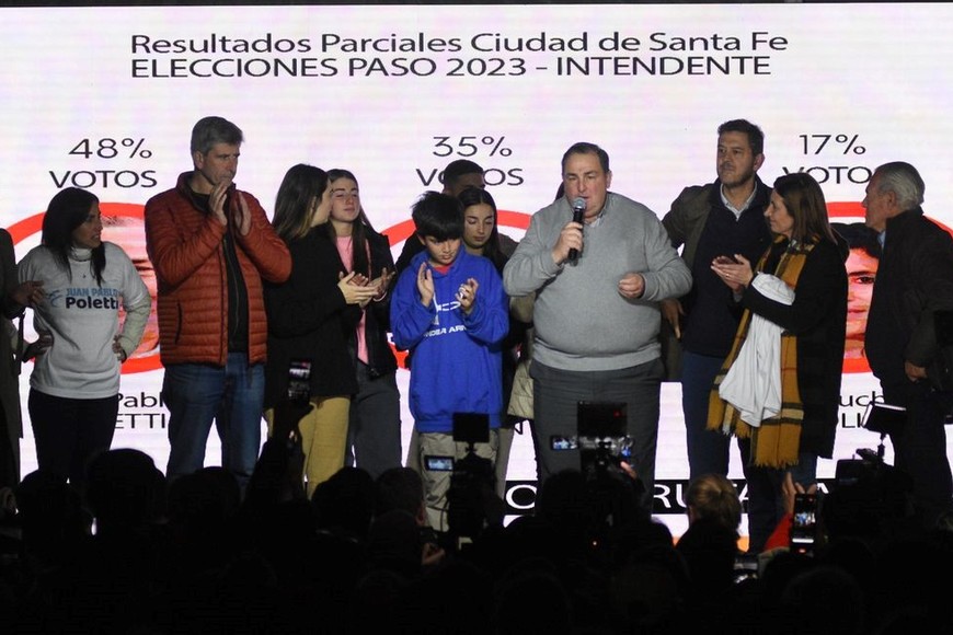 “Desde el día 1 me comprometí a querer ser intendente”, sostuvo el ganador de la interna de Unidos para Cambiar Santa Fe.  Foto: Mauricio Garín