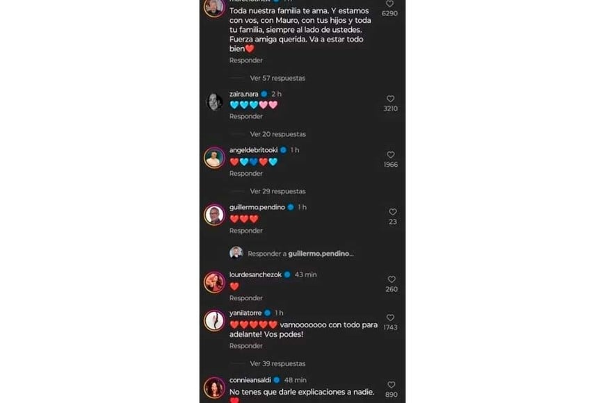 Mensajes de apoyo para Wanda