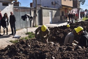 Durante el 2022 se inició la primera etapa de obras en estos barrios. El avance es del 67% según informaron desde el municipio.  Foto: Gentileza/Archivo