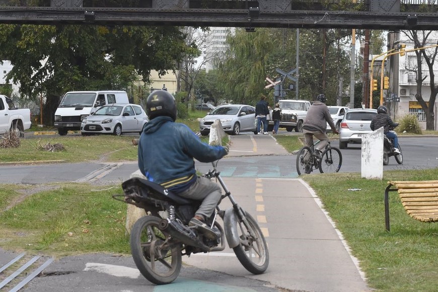 Motos sin chapa patente, una de las infracciones más repetidas. Foto: Guillermo Di Salvatore