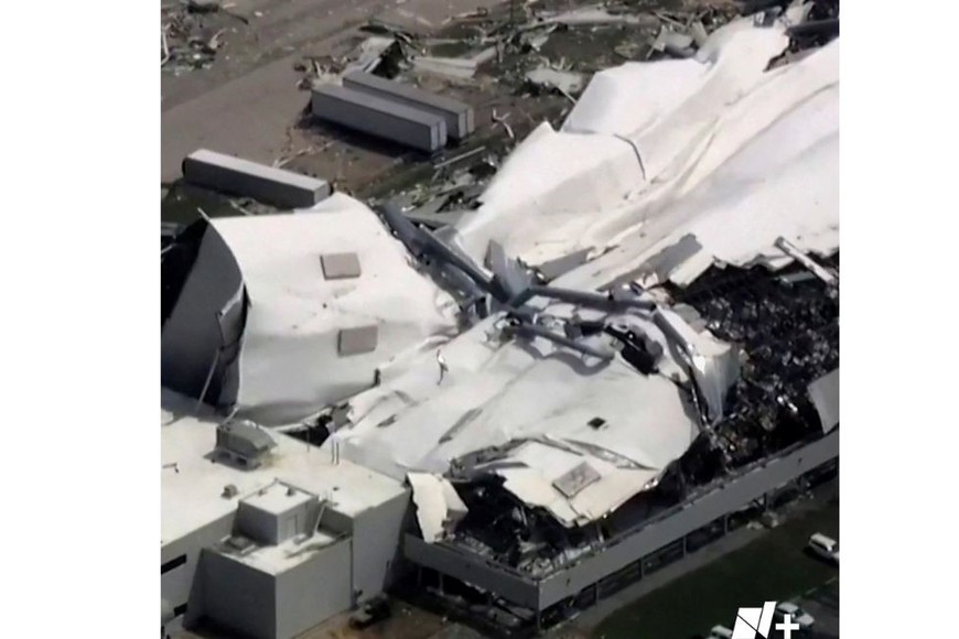 Un tornado causó graves daños a una importante planta farmacéutica de Pfizer en Carolina del Norte
