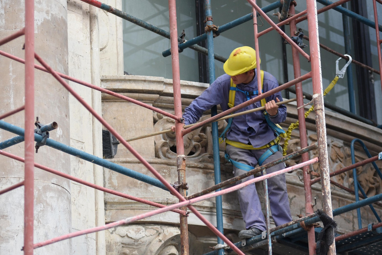 Trabajos de puesta en valor del Teatro Municipal.