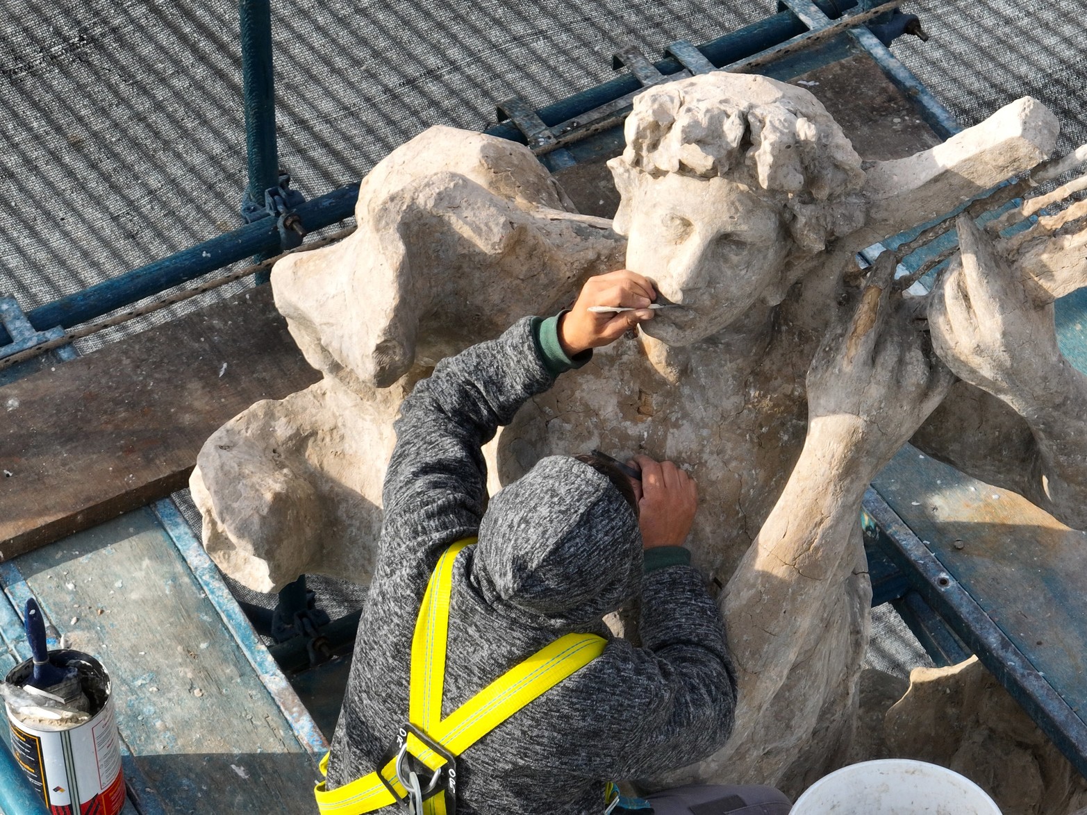 Trabajos de puesta en valor del Teatro Municipal.