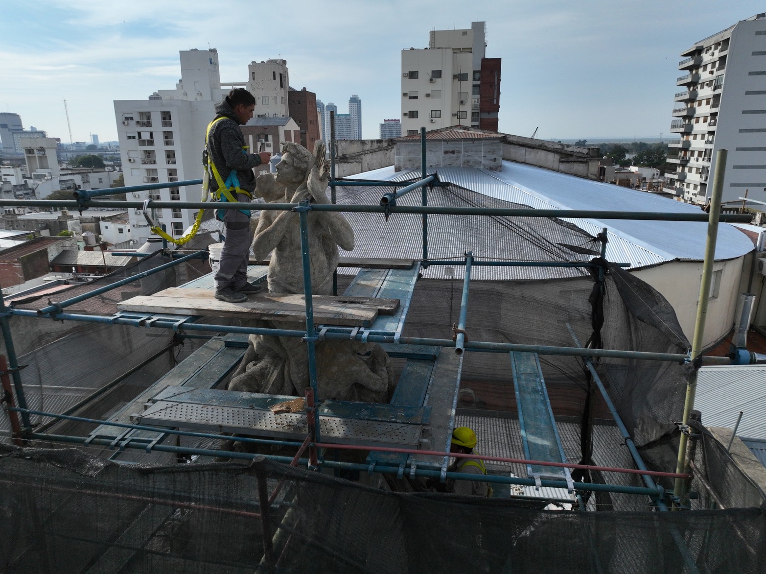 Trabajos de puesta en valor del Teatro Municipal.