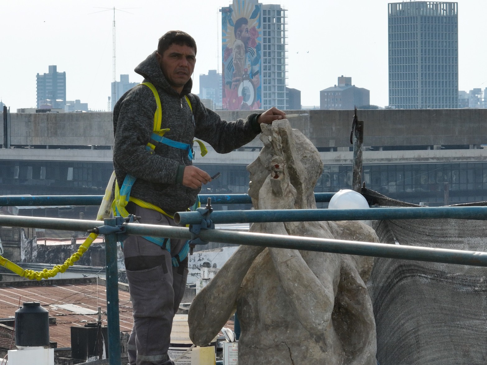 Trabajos de puesta en valor del Teatro Municipal.
