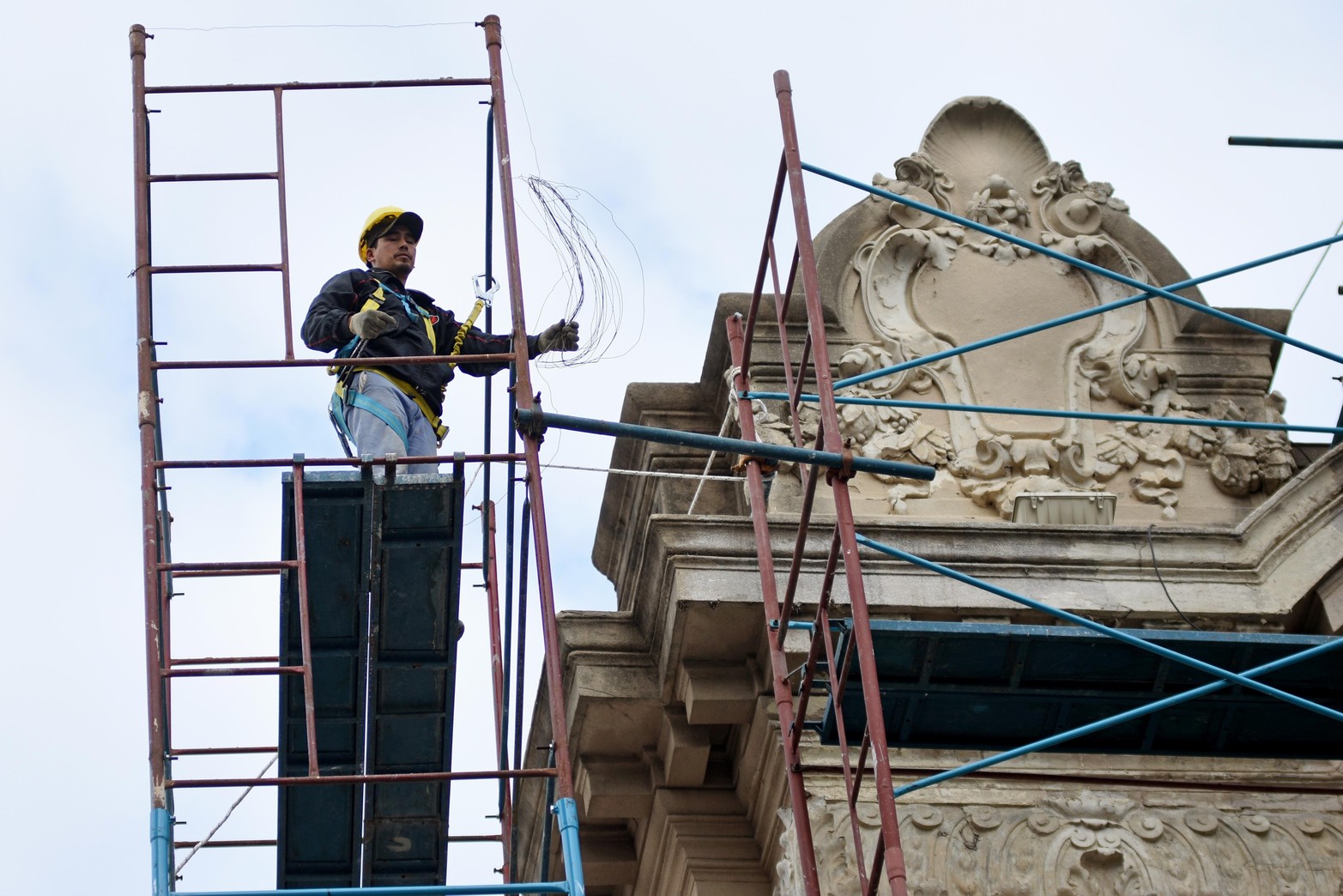 Trabajos de puesta en valor del Teatro Municipal.