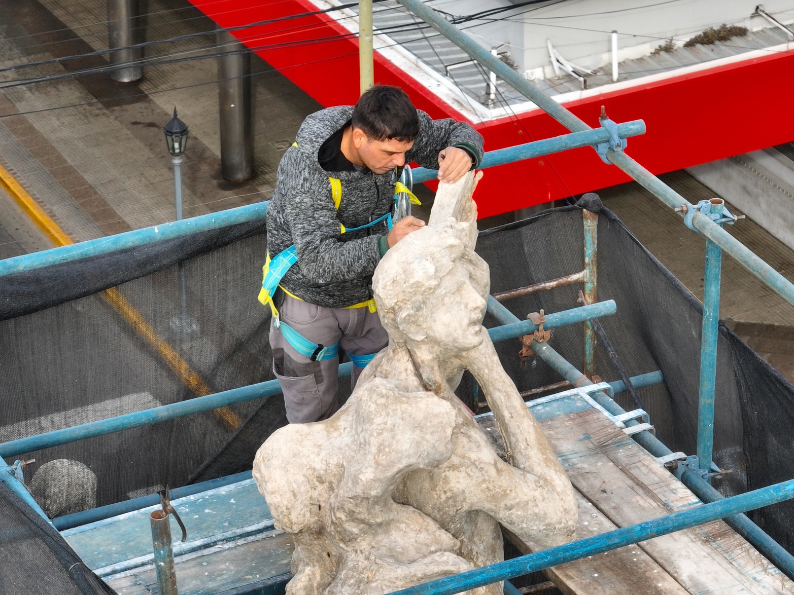 Trabajos de puesta en valor del Teatro Municipal.