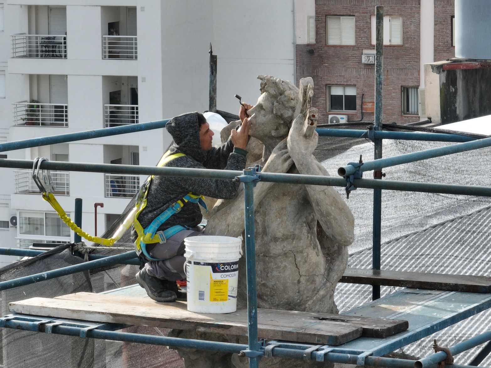 Trabajos de puesta en valor del Teatro Municipal.
