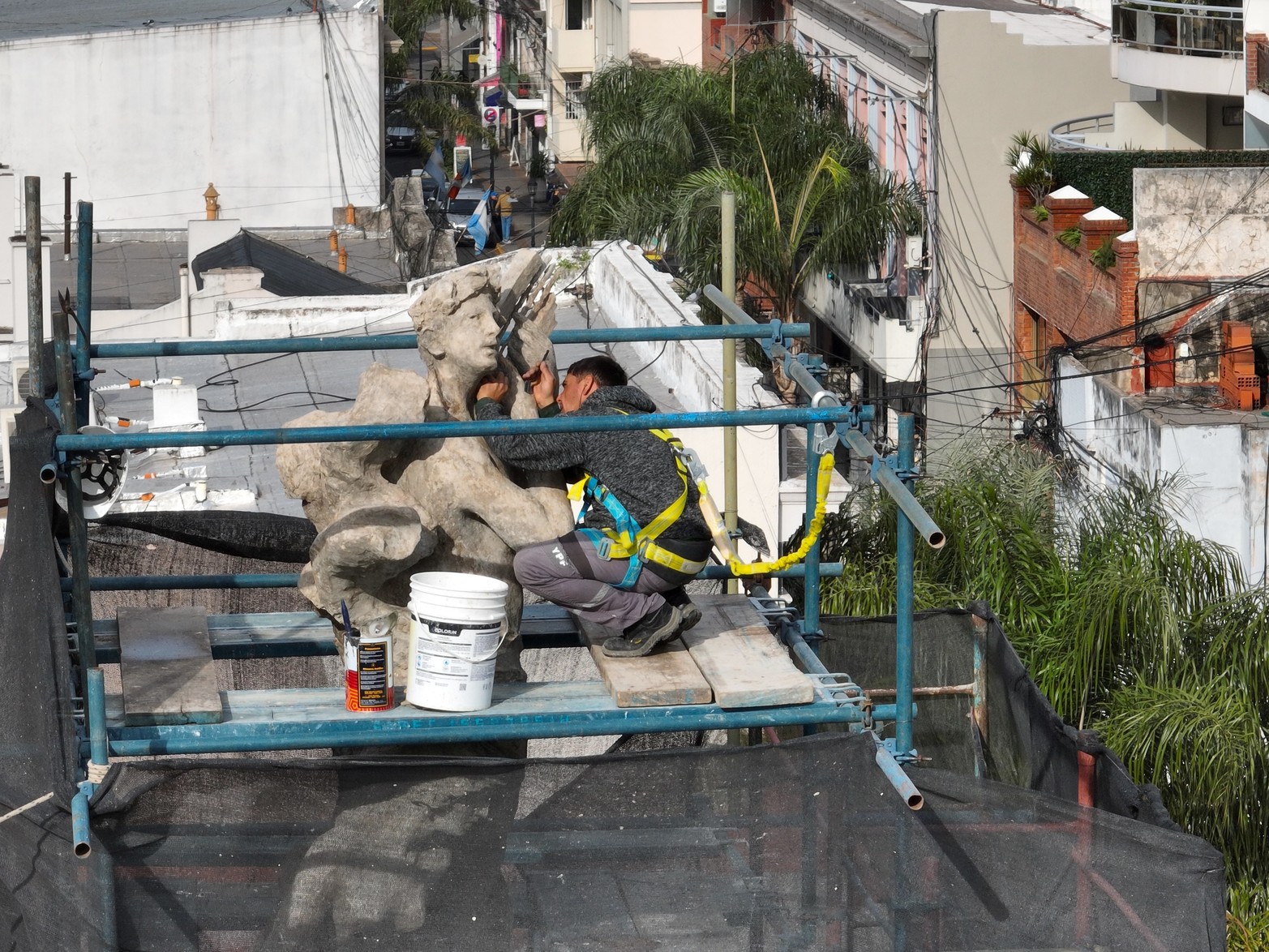Trabajos de puesta en valor del Teatro Municipal.