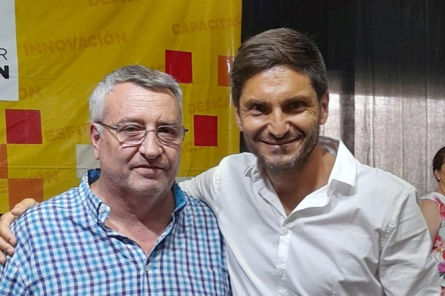 Cristian Bortolotto de Unidos para Cambiar Santa Fe junto a Maximiliano Pullaro