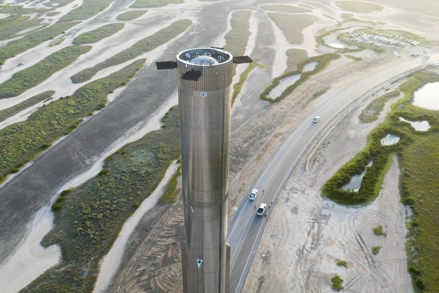 Starship Super Heavy.Crédito: Space X