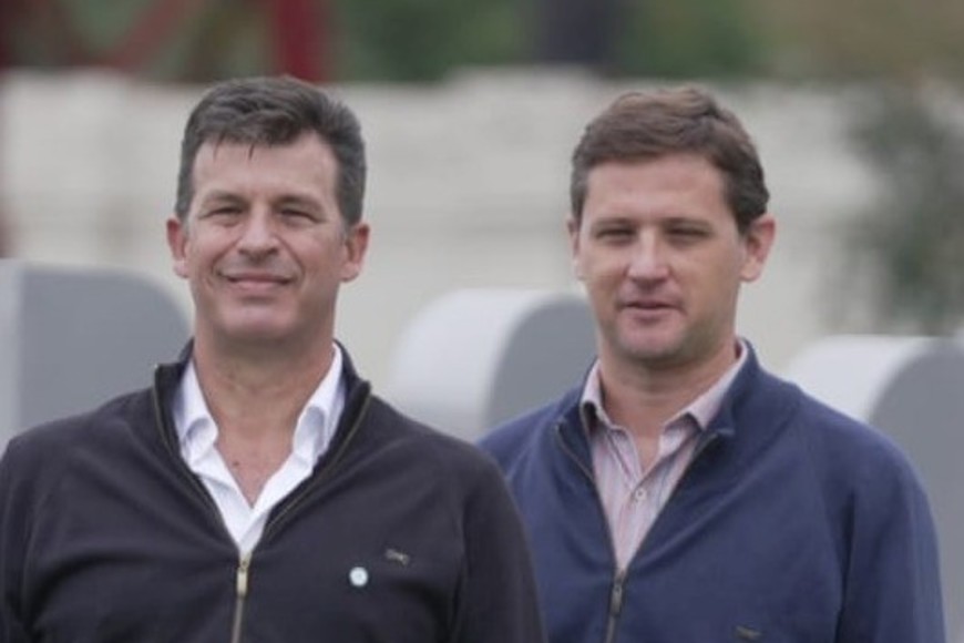 El senador Leonardo Diana y Mariano Busso de Unidos Para Cambiar Santa Fe