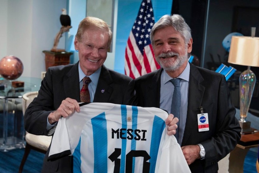 El último encuentro entre el Ministro de Ciencia, Daniel Filmus, y Bill Nelson en Estados Unidos.