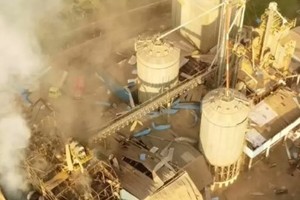 Explosión en Palotina (Paraná, Brasil)