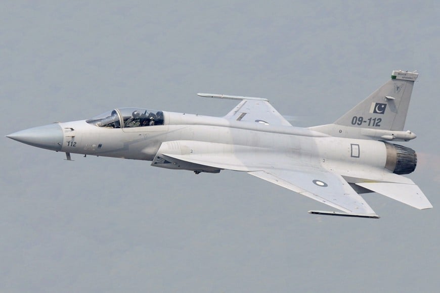 JF 17 Thunder fabricados en Pakistán.