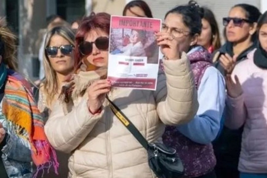 Pedido de  justicia de los familiares del la victima