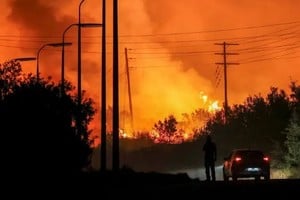 Incendios forestales en Volos, Grecia.