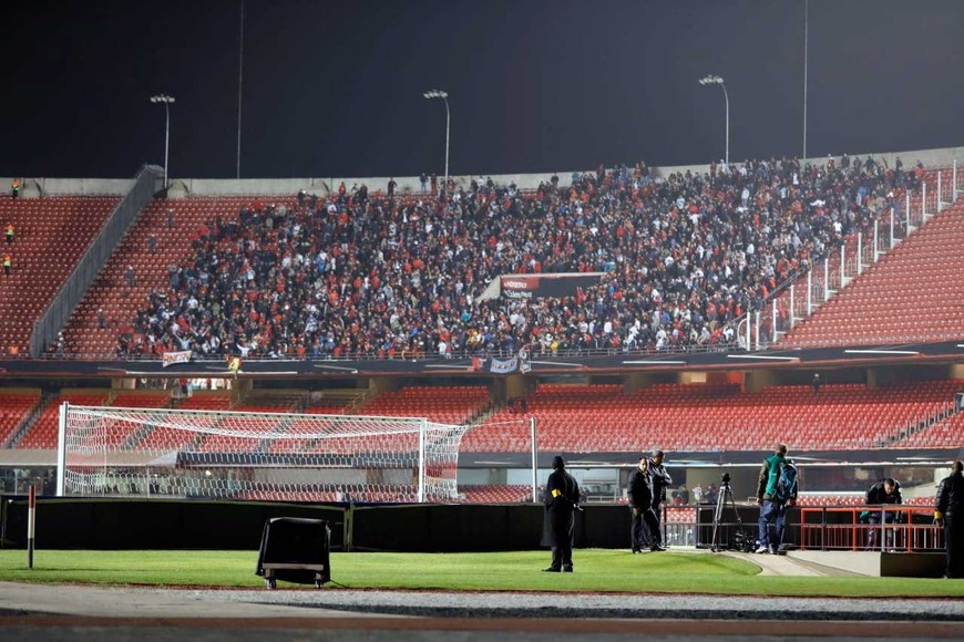 El pueblo sabalero siempre está. En el Morumbí fueron parte de la histórica noche de la victoria ante San Pablo.