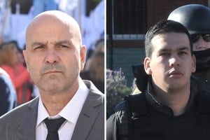 Claudio Brilloni y Ramón Ezequiel Machuca, conocido como "Monchi" Cantero. Crédito: Archivo El Litoral