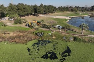 Una postal de cómo se encuentra el lago durante estos días. Crédito: Fernando Nicola